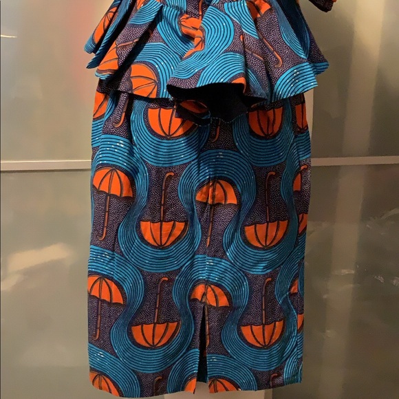 2 pc Ankara outfit aka Kaba & slit - Picture 5 of 6